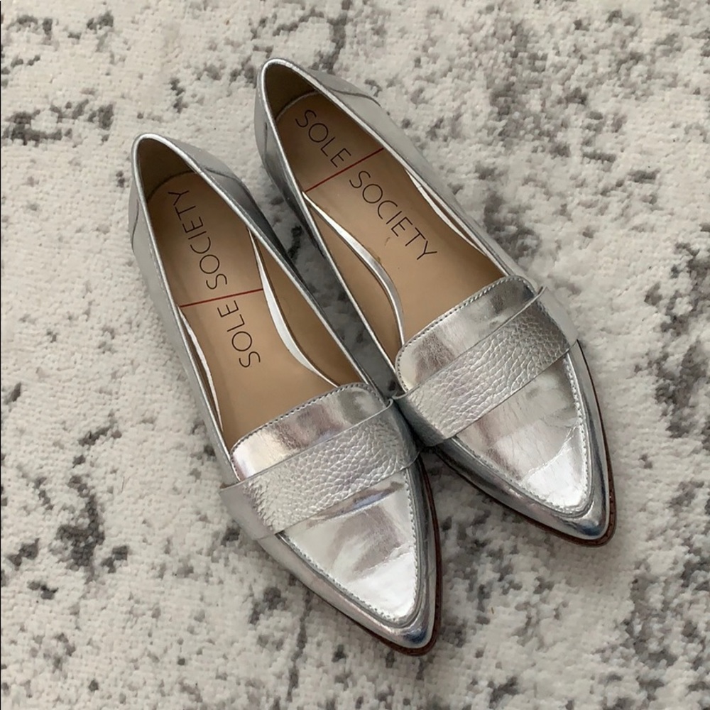 Sole Society Silver Driver